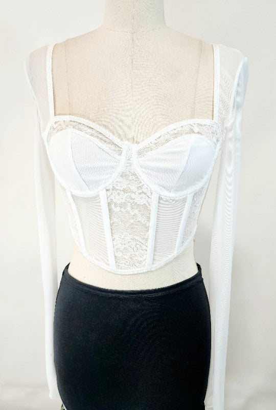 Cardi Lace Top