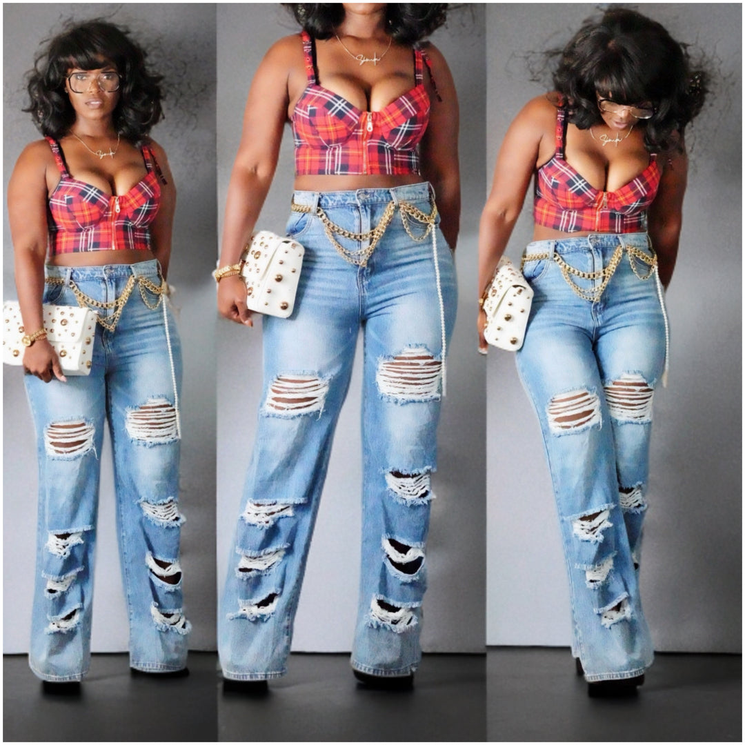 Vintage Ripped Jeans