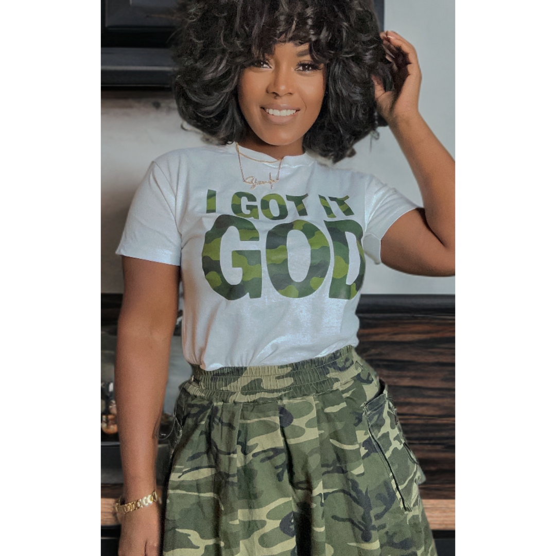 Camo I got it God Tee