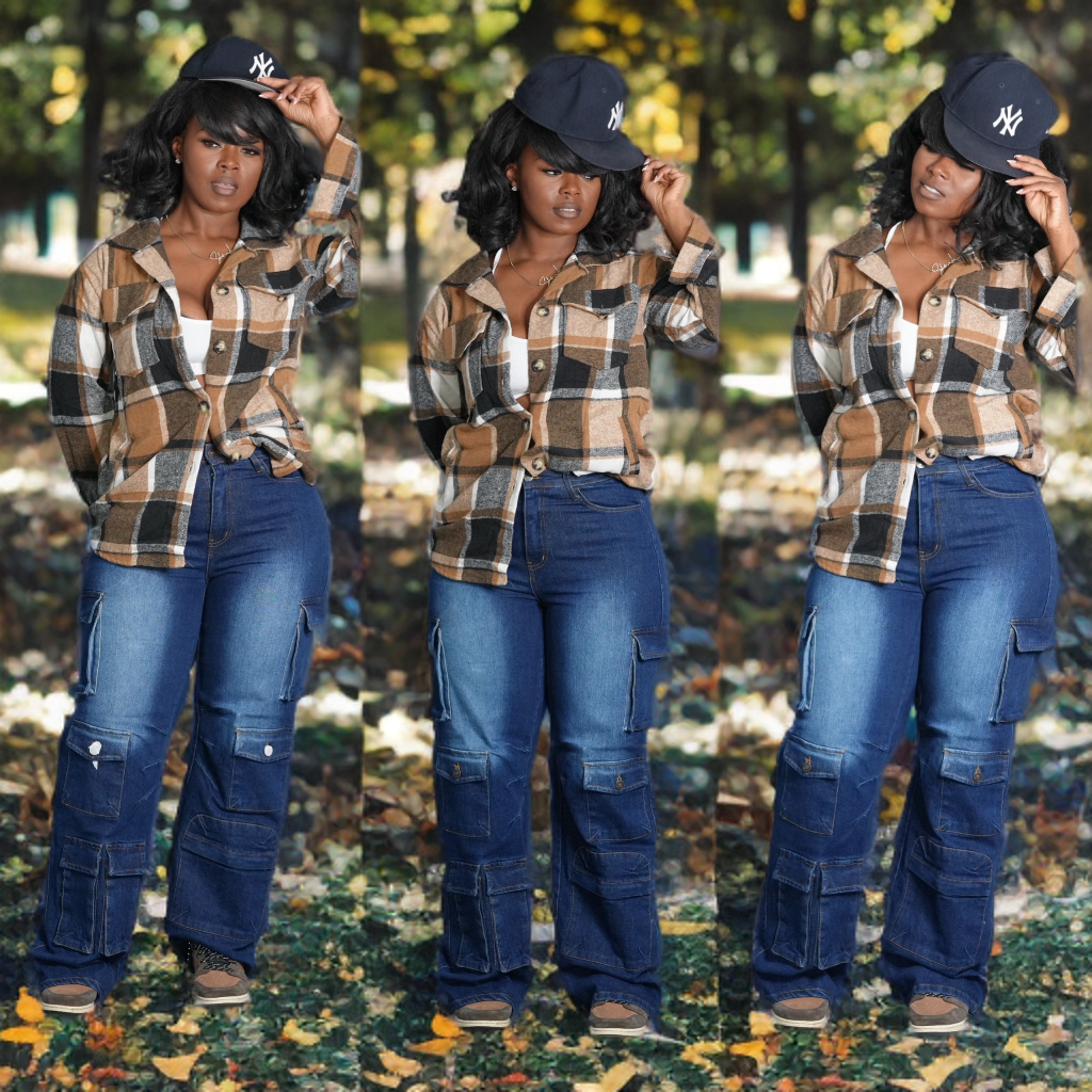 Cargo Denim Pants