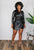 Nia Long Faux Leather Dress Black