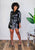 Nia Long Faux Leather Dress Black