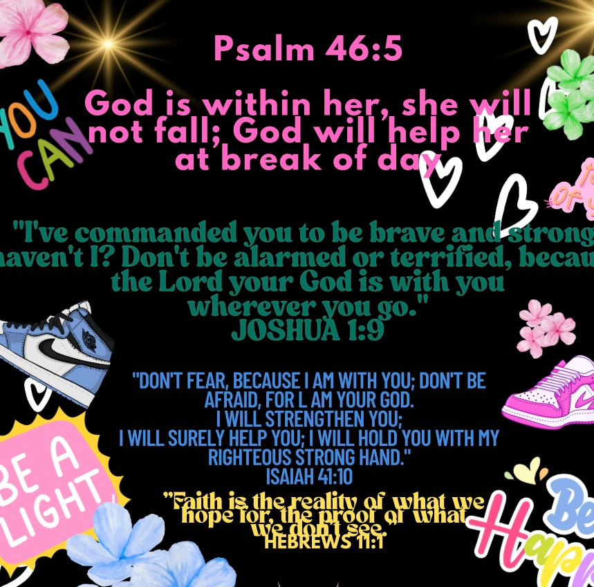 Gods Girls Powerfl Scriptures (Crop Hoodie or Crewneck