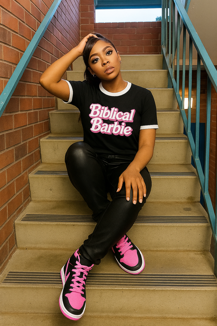 Biblical Barbie - Ringer Tee