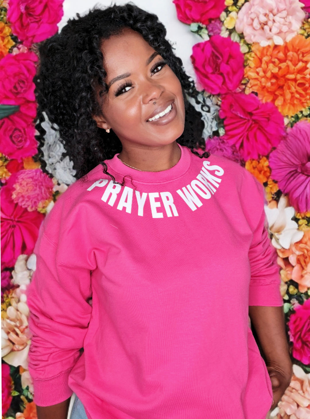 PrayerWorks Crewneck Pink