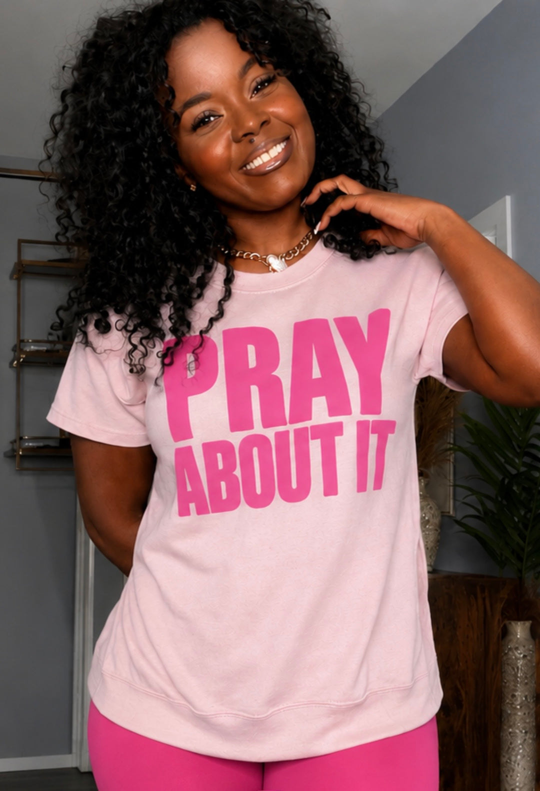 Pray About it Puff Print Limited Summer Cut