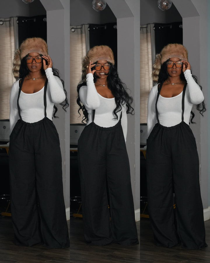 Uptown Muse Suspender Lounge Pants 2 colors