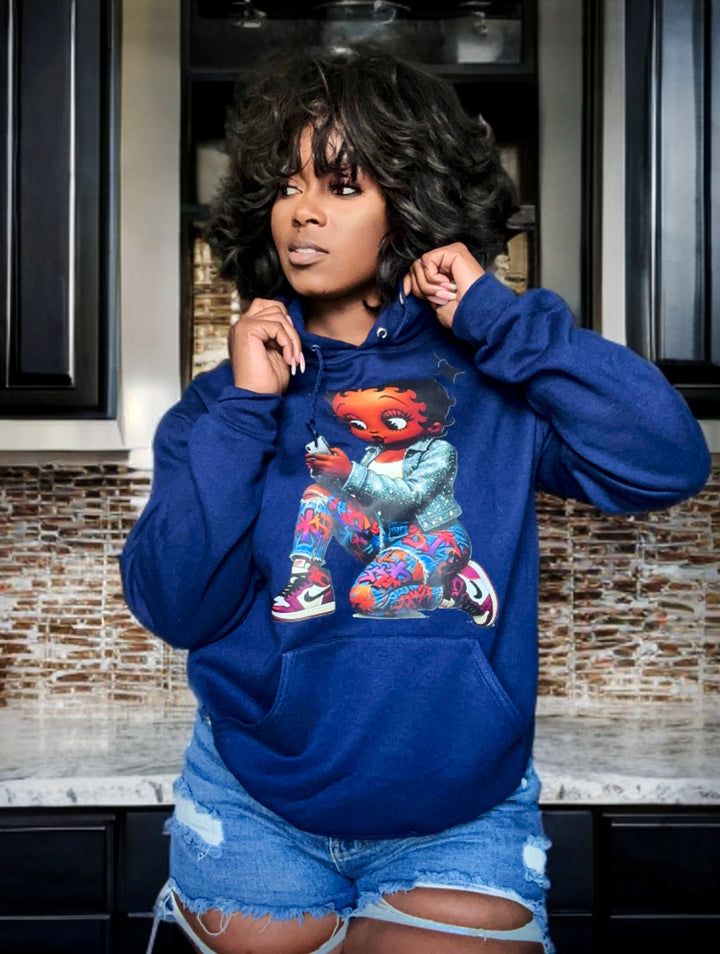 HIGH QUALITY Rhinestone Betty Hoodie