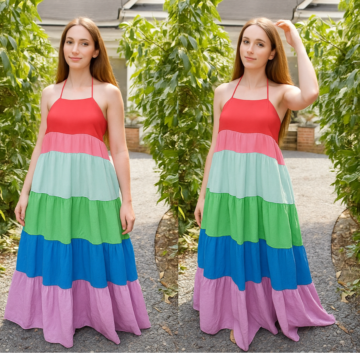 Color Block Maxi