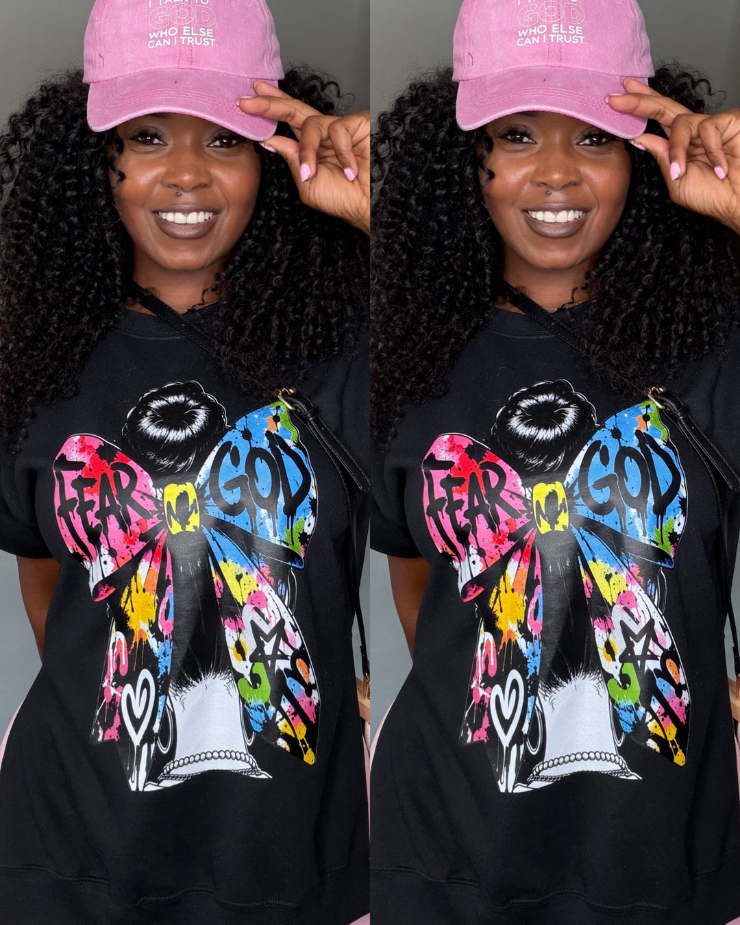 Custom Cut Fear God Girl Hairbow Top