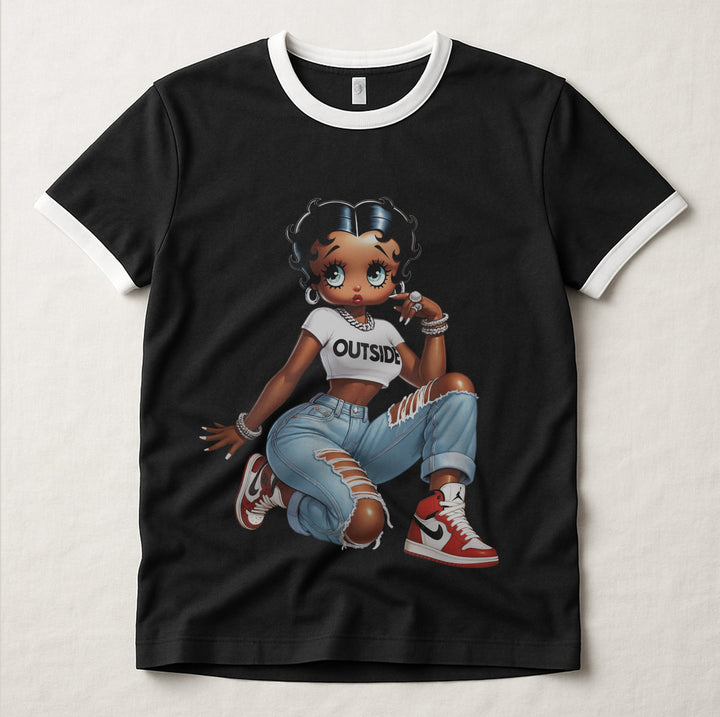 Catch Me Outside Betty - Ringer Tee