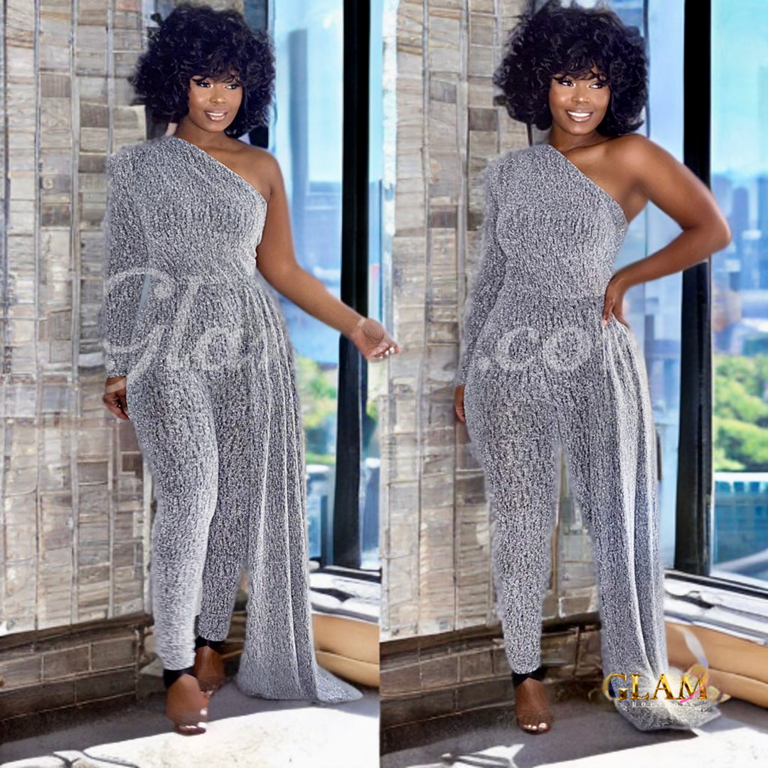 She Wins Glitter Goddess Jumpsuit