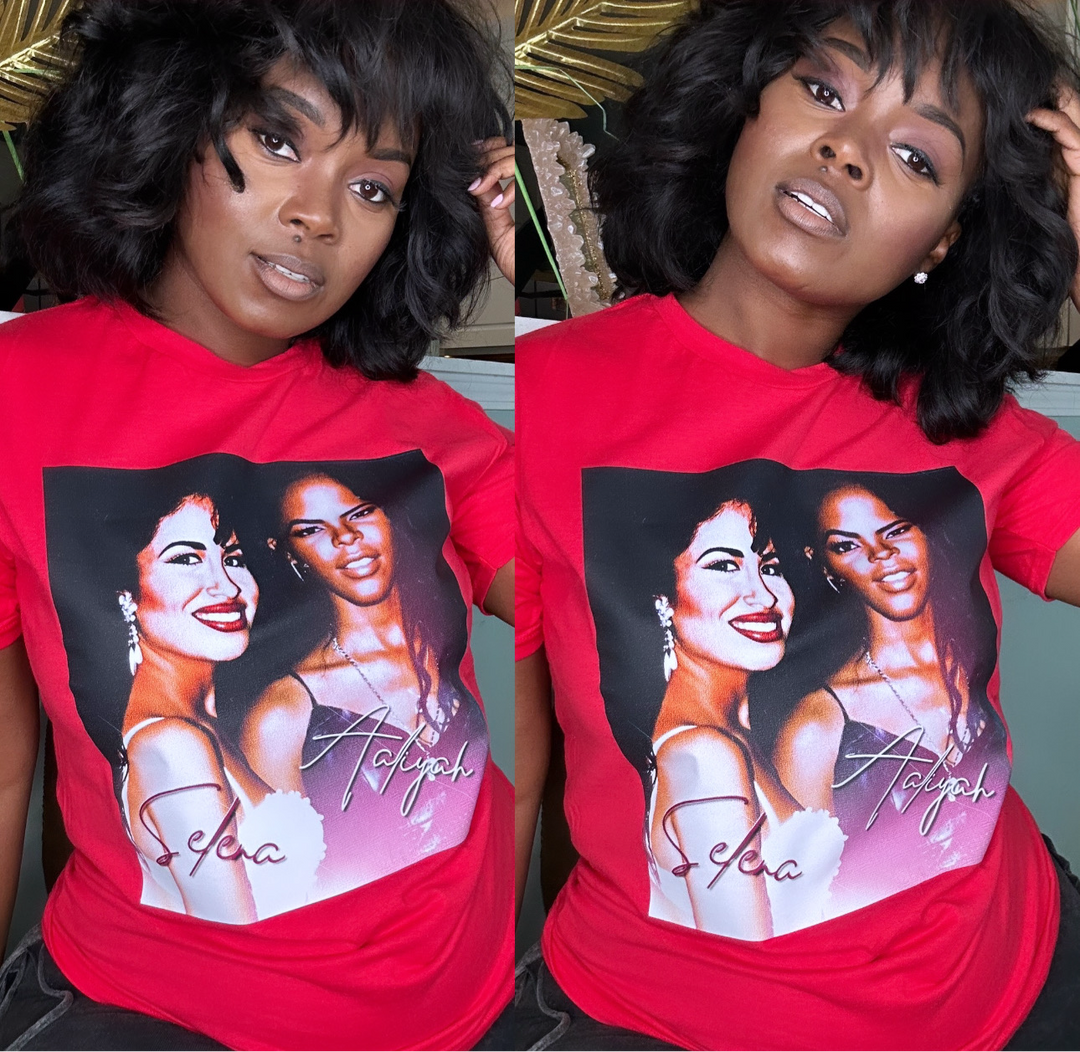Selena & Aaliyah Tee - Red