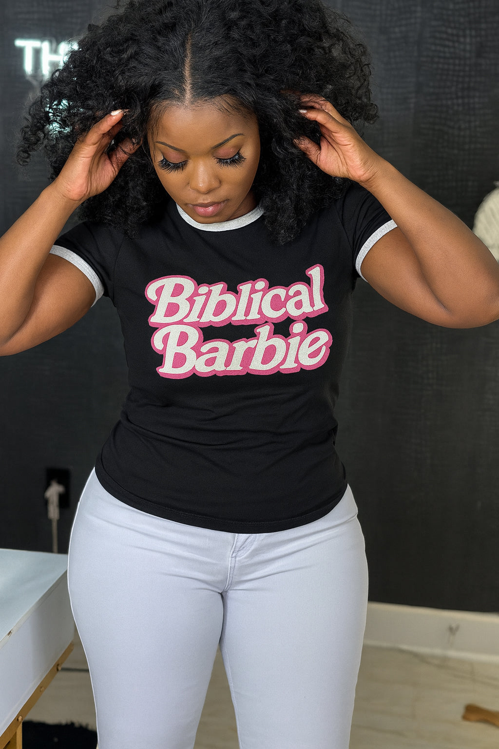 Biblical Barbie - Ringer Tee
