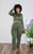 Kimmy Fringe Set Olive Green