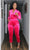 Classy Gal Velour Jumpsuit Pink