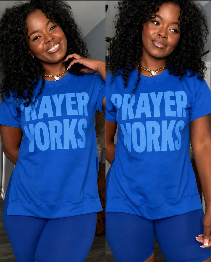Three colors available ….Prayer Works Summer Special Cut Crews