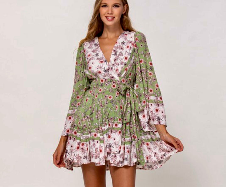 Vintage Love off print mini dress