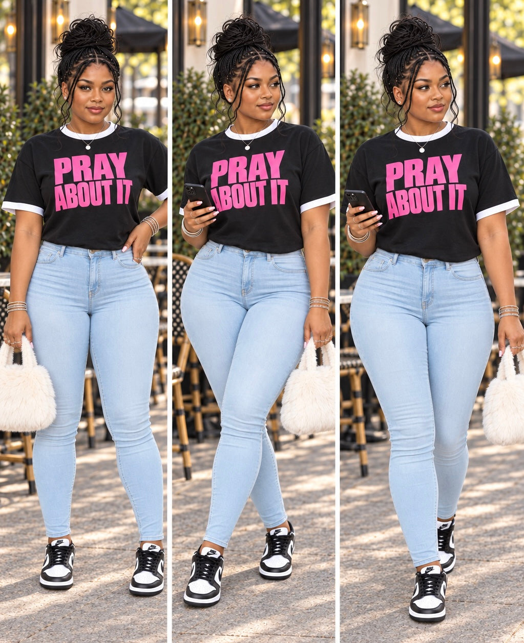 Pray About it Puff Print Tee