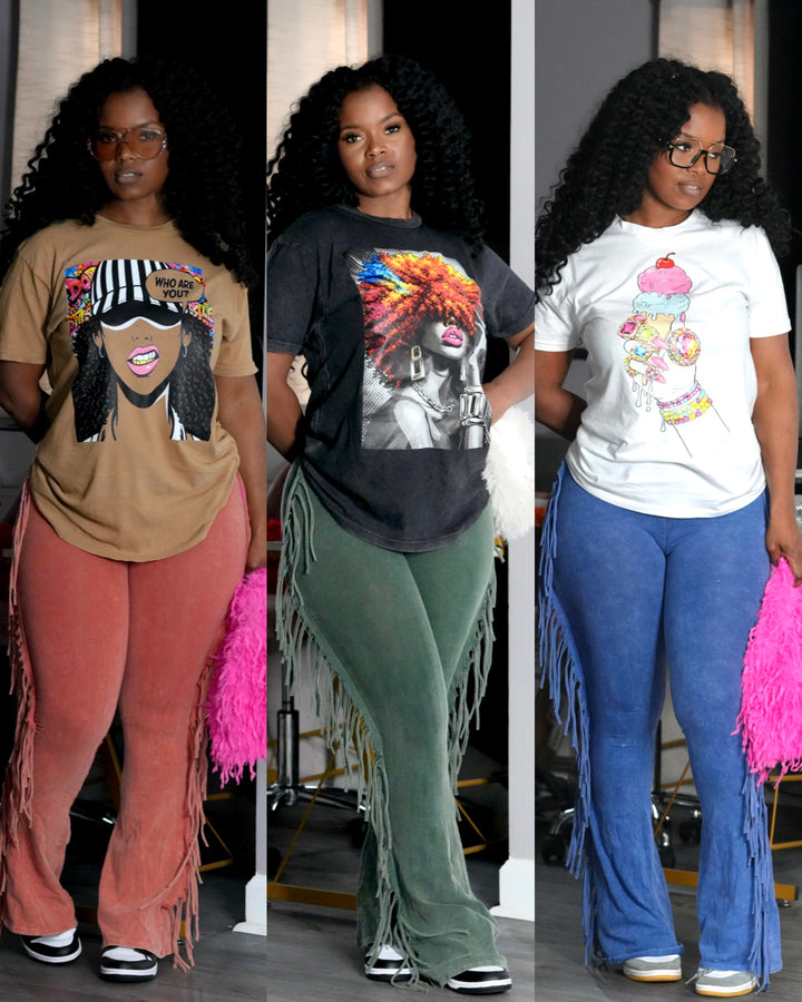 Give Me Hips Fringe Pants