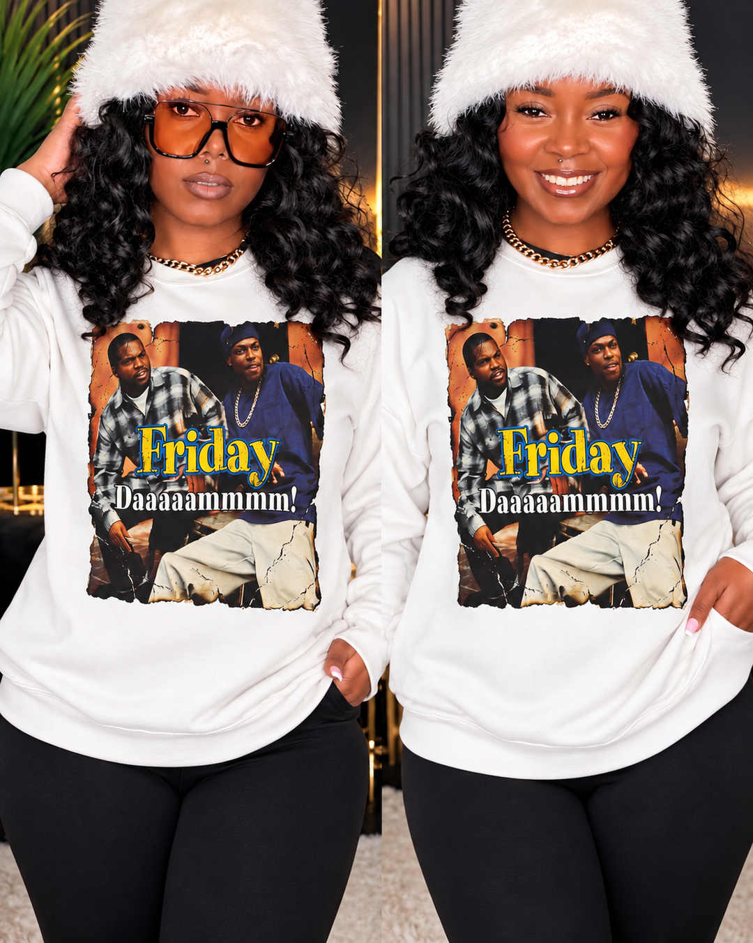 Friday White Crewneck