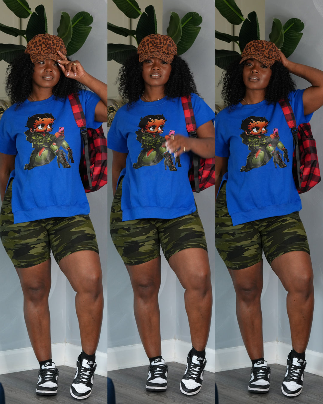 Camo B Girl Summer Cut Crewneck