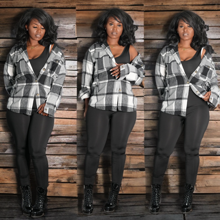Plaid Top/Shacket