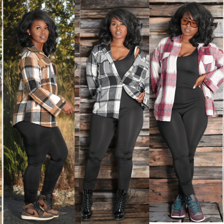 Plaid Top/Shacket