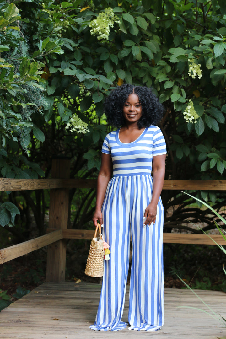 Get En Vogue Stripe Jumpsuit