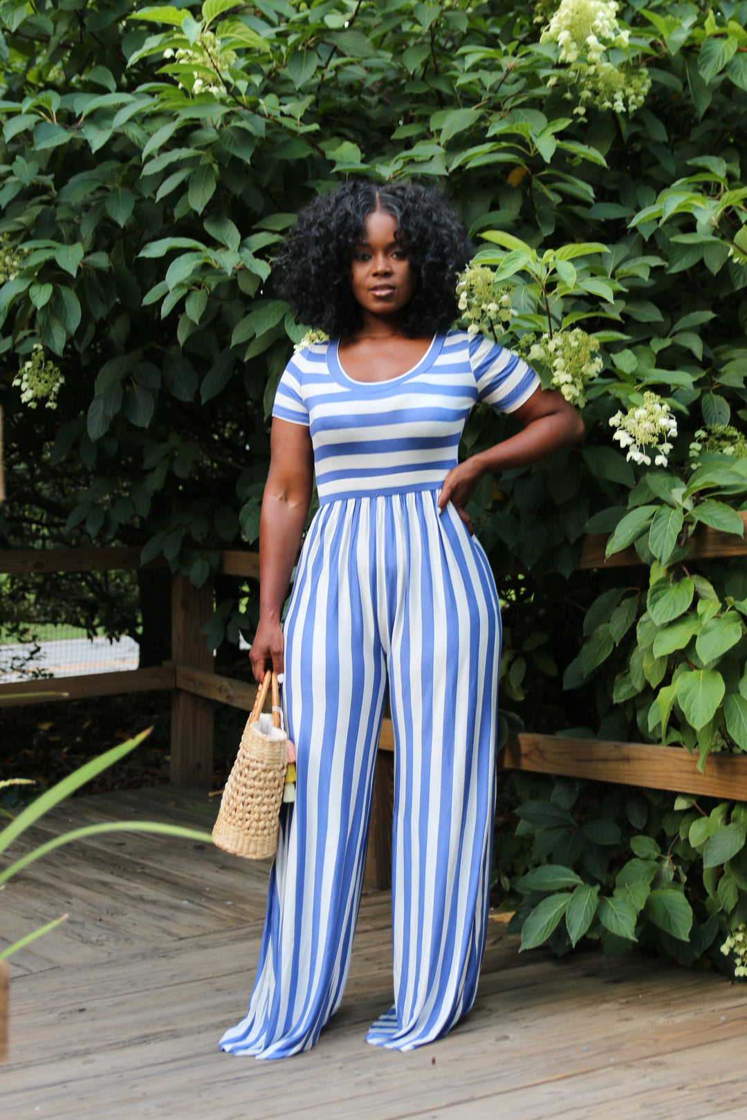 Get En Vogue Stripe Jumpsuit