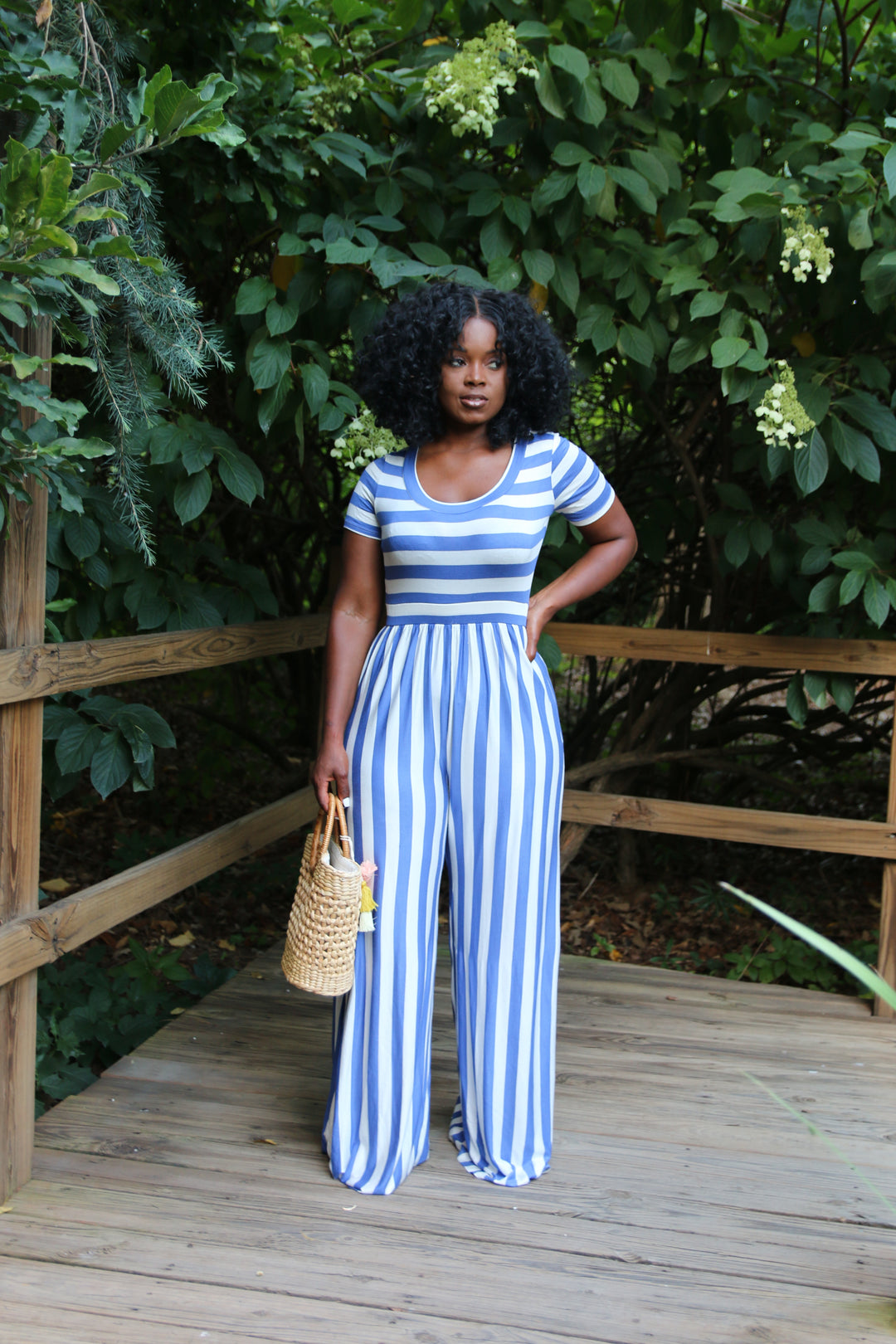 Get En Vogue Stripe Jumpsuit