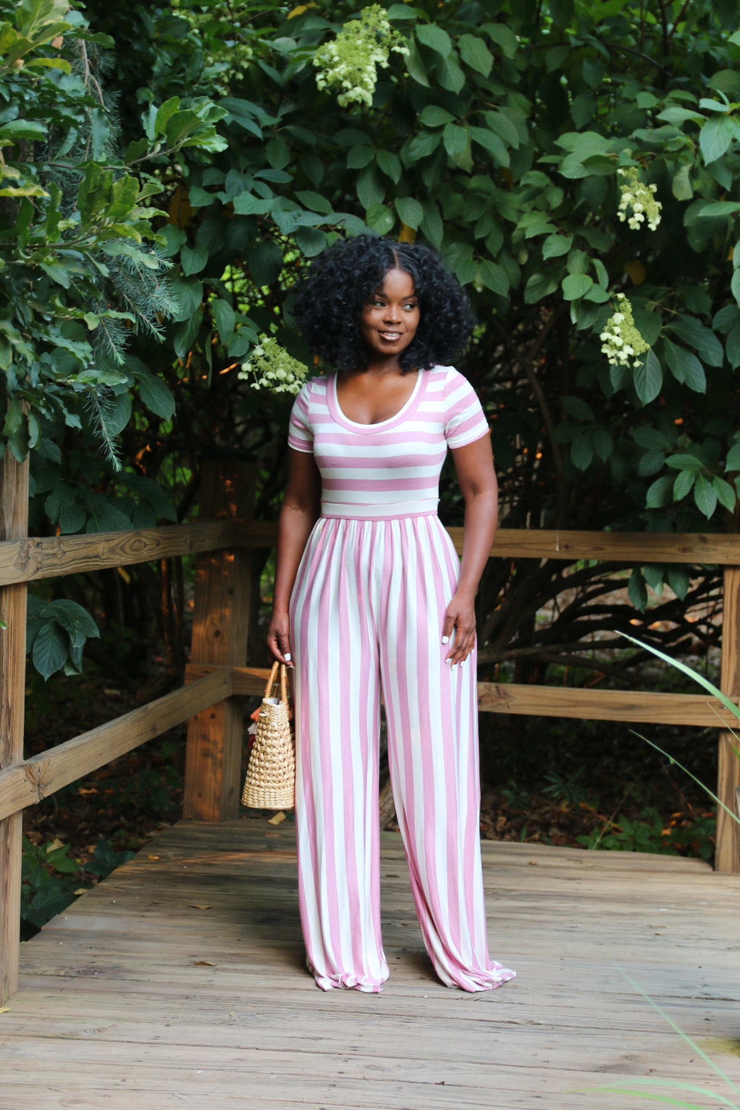Get En Vogue Stripe Jumpsuit