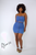 Denim Two Piece Skirt Set