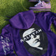 Aaliyah (Over-Sized Print) Hoodie - Purple