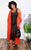 OVERSIZED MAXI CABLE KNITTED SWEATER CARDIGAN  Rust