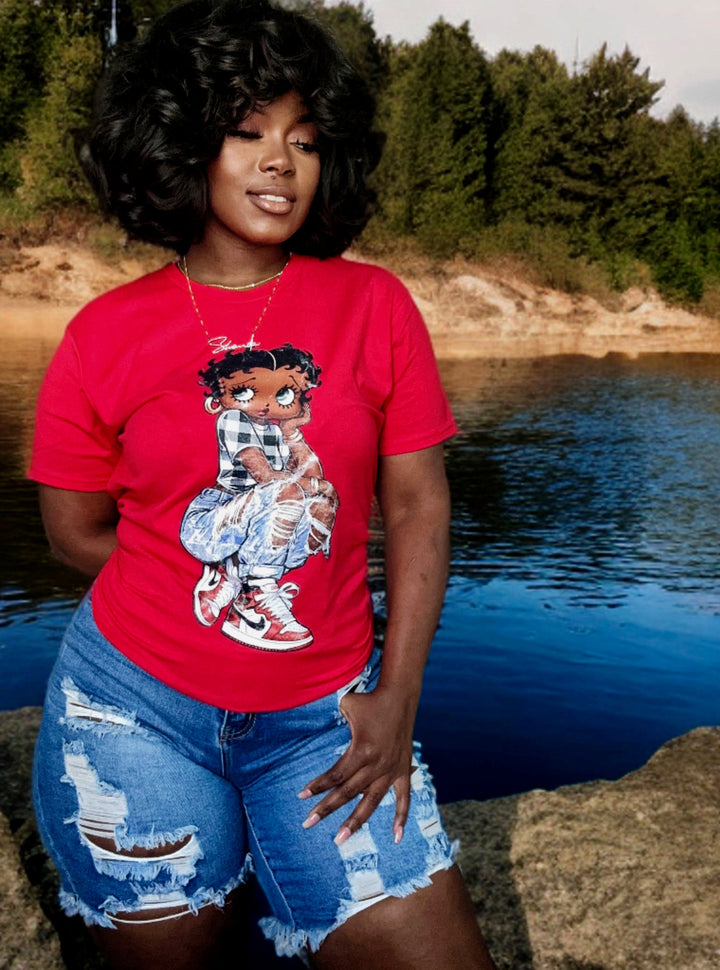 (Deal) Acid Washed/Vintage  - Red