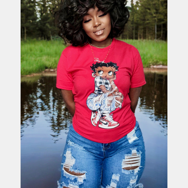 (Deal) Acid Washed/Vintage  - Red