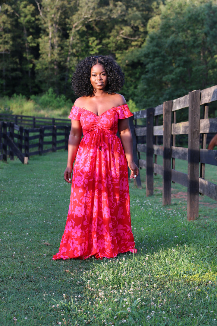 Pink Roses Dress