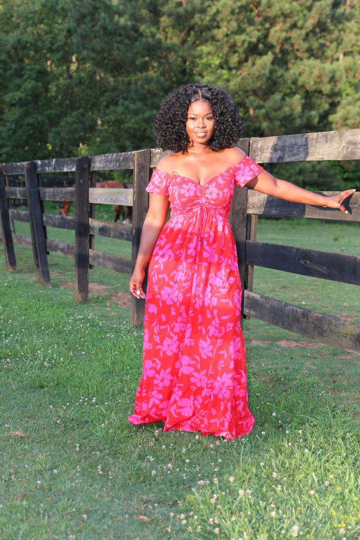 Pink Roses Dress