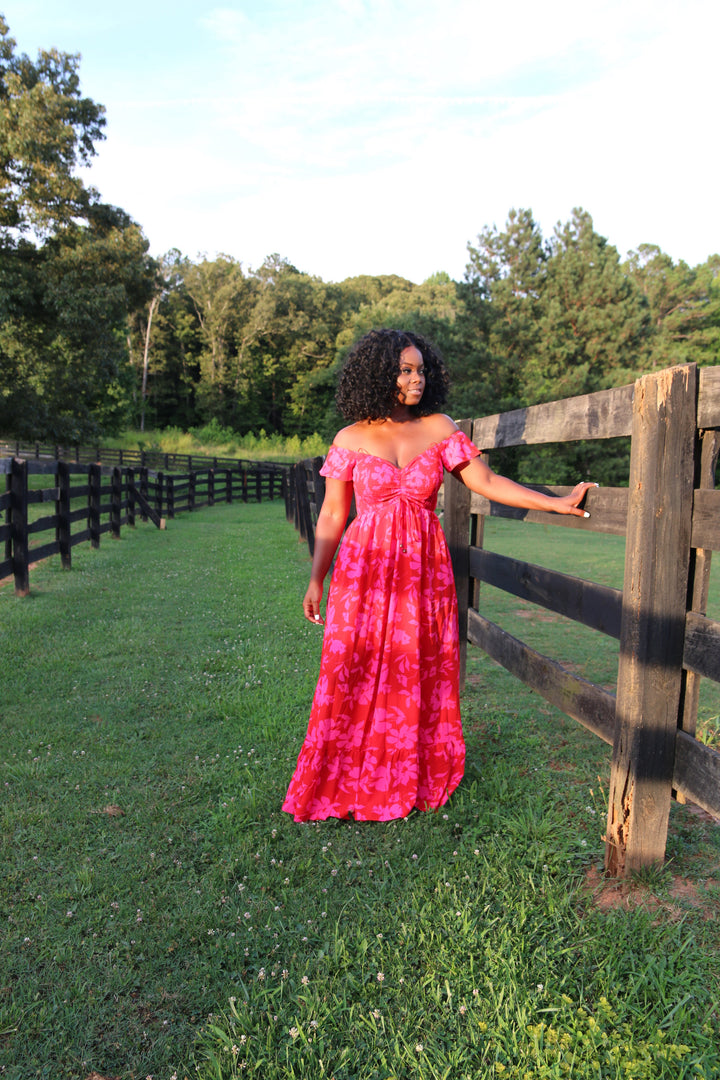 Pink Roses Dress