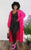 OVERSIZED MAXI CABLE KNITTED SWEATER CARDIGAN Pink