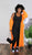 OVERSIZED MAXI CABLE KNITTED SWEATER CARDIGAN Hot Orange