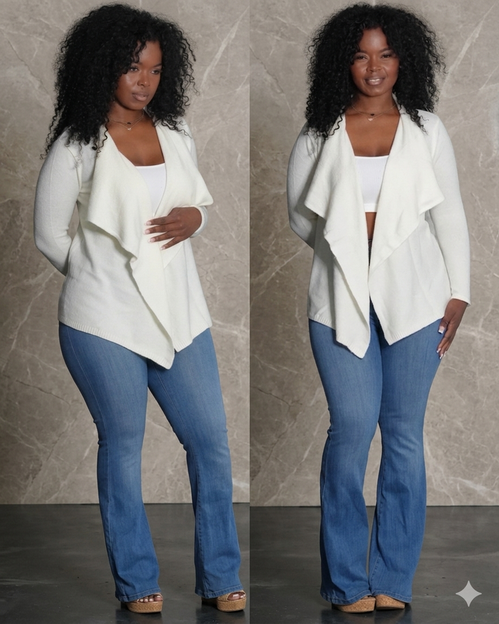 Soft Touch Draped Cardigan