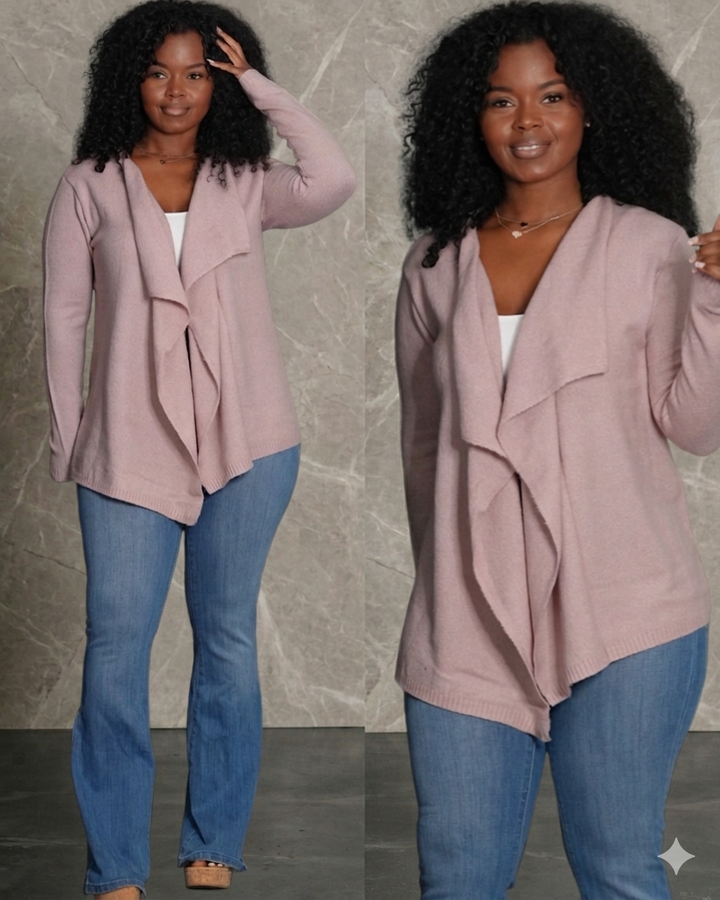Soft Touch Draped Cardigan