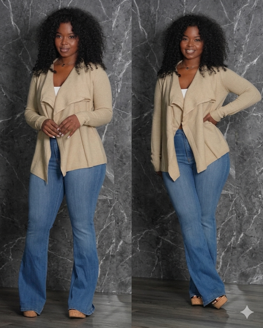 Soft Touch Draped Cardigan