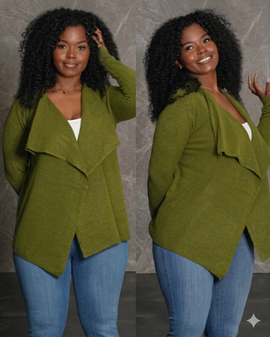 Soft Touch Draped Cardigan