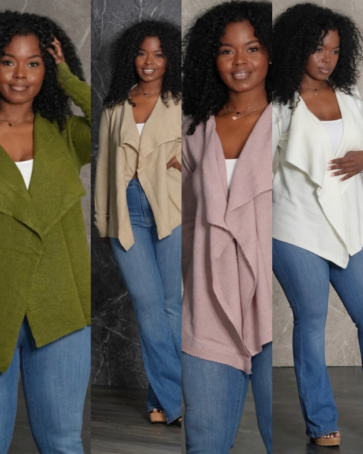 Soft Touch Draped Cardigan