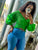 Double Cross My Heart Top (Green)