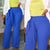 Royal Blue Waist Tie Pant