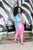 Bubble Gum Pink Iridescent  Pants
